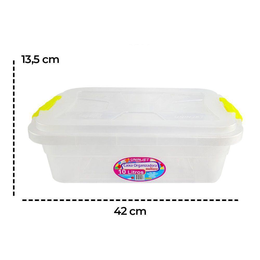 Caixa Organizadora Transparente Multiuso 10 Litros - 6