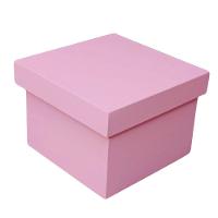 Caixa Pequena Para Lembrancinhas Em Mdf (7x7x5,5) Rosa - 1