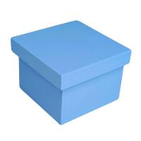 Caixa Pequena Para Lembrancinhas Em Mdf (7x7x5,5) Azul - 1