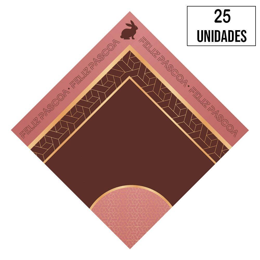 Embalagem Para Ovo Coelho Clássico Rose 500g A 750g - 25 Un - 1