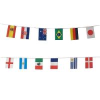 Varal De Bandeiras Países 12 Bandeiras - 3,2m - 1