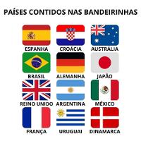 Varal De Bandeiras Países 12 Bandeiras - 3,2m - 2