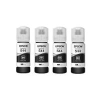 Kit 4 Tintas Epson 544 T544 Preto Original Para Impressora L-3110 L-3150 L-3250 - Refill - 1