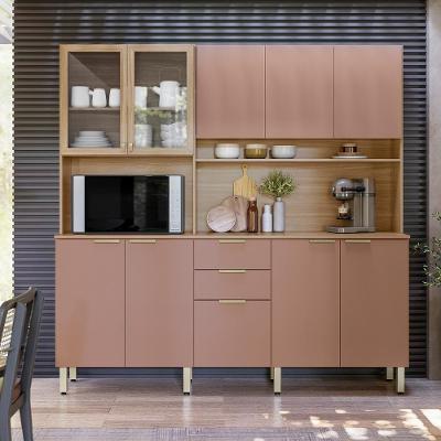 Armario De Cozinha Amora Com 10 Portas E 2 Gavetas Amendola/marsala Prime Tx