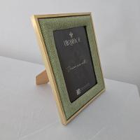 Porta Retrato Mdf - Linho Verde - Dourado 10 X 15cm - 3