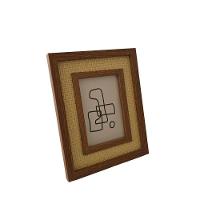 Porta Retrato Madeira - Borda Rattan 15 X 20cm - 2