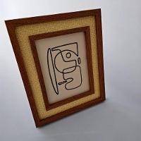 Porta Retrato Madeira - Borda Rattan 15 X 20cm - 7