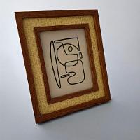 Porta Retrato Madeira - Borda Rattan 15 X 20cm - 8