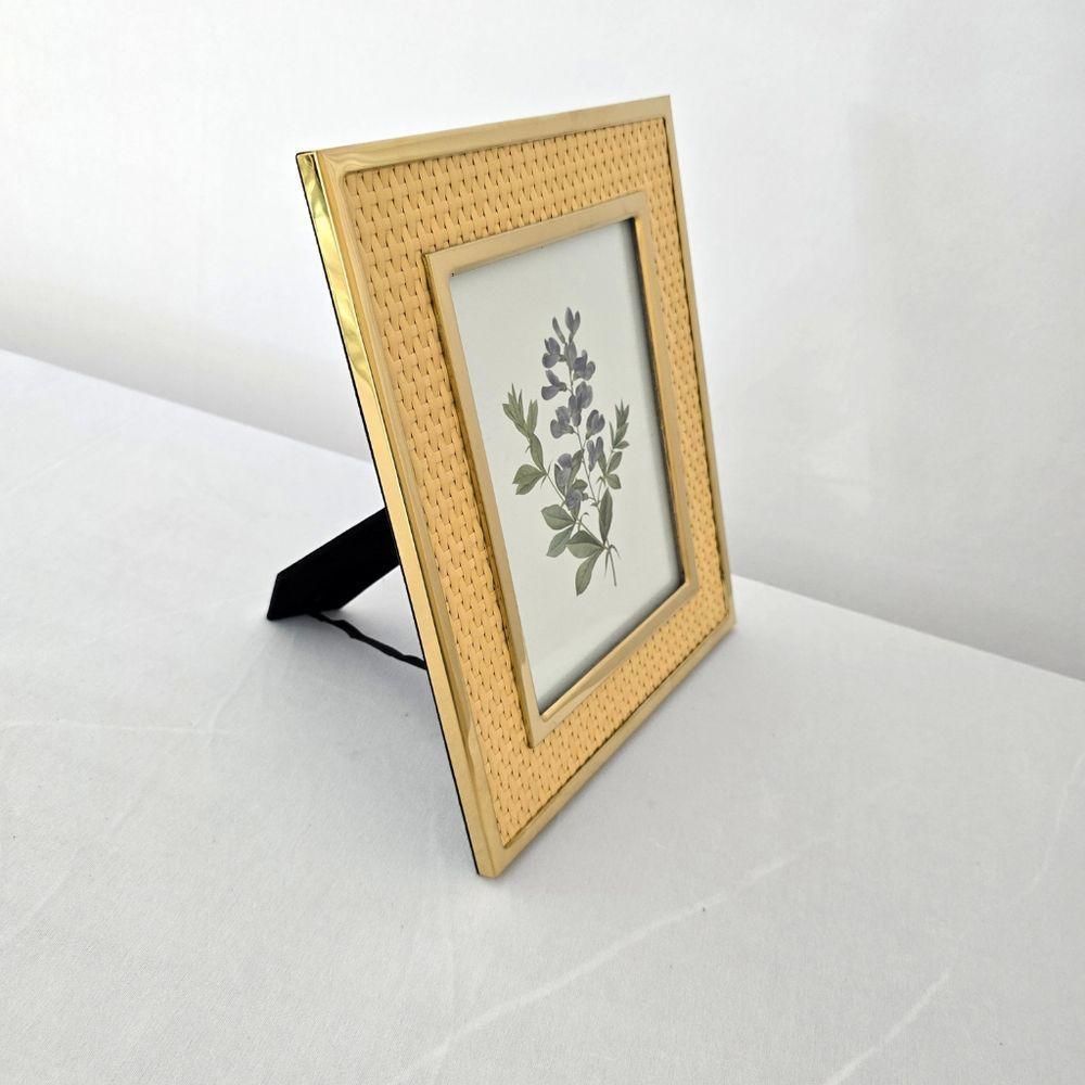 Porta Retrato Metal - Borda Fibra Natural 15 X 20cm - 8