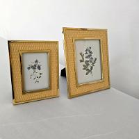 Porta Retrato Metal - Borda Fibra Natural 15 X 20cm - 9