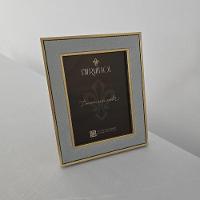 Porta Retrato Ps - Veludo Azul - Dourado 10 X 15cm - 2