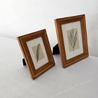 Porta Retrato Madeira Nobre- Fio Dourado 15 X 20cm - 2