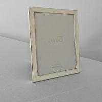 Porta Retrato Metal Prata - Borda Branca 15 X 20cm - 2