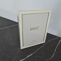 Porta Retrato Metal Prata - Borda Branca 15 X 20cm - 3