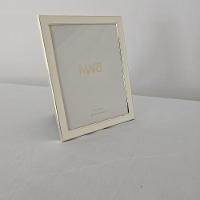 Porta Retrato Metal Prata - Borda Branca 15 X 20cm - 5