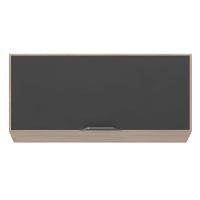 Armario Aereo Firenze Para Cozinha Com 1 Porta Basculante Avena/grafito - 1