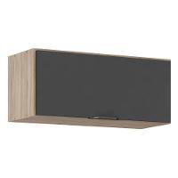 Armario Aereo Firenze Para Cozinha Com 1 Porta Basculante Avena/grafito - 2