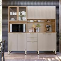 Armario De Cozinha Amora Com 10 Portas E 2 Gavetas Amendola/nude Prime Tx - 1