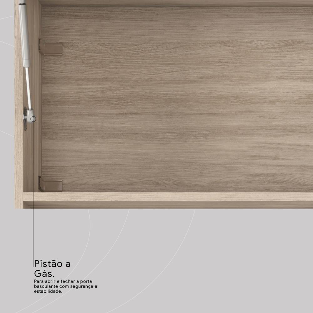 Armario De Cozinha Select Com 6 Portas E 2 Gavetas Avena/menta - 3