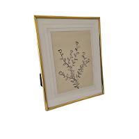 Porta Retrato Metal Slim - Dourado - Borda Interna 20 X 25cm - 1