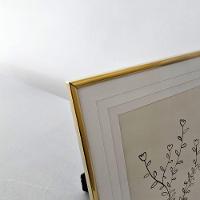 Porta Retrato Metal Slim - Dourado - Borda Interna 20 X 25cm - 3