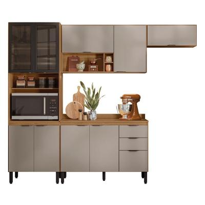 Armario De Cozinha Firenze Com 10 Portas E 2 Gavetas Amendola/nude Prime Tx