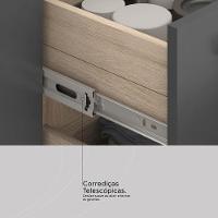 Armario De Cozinha Firenze Com 10 Portas E 2 Gavetas Avena/grafito - 5