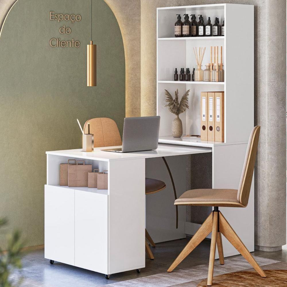 Mesa 2 Portas Para Lojas Santiago Branco - 1