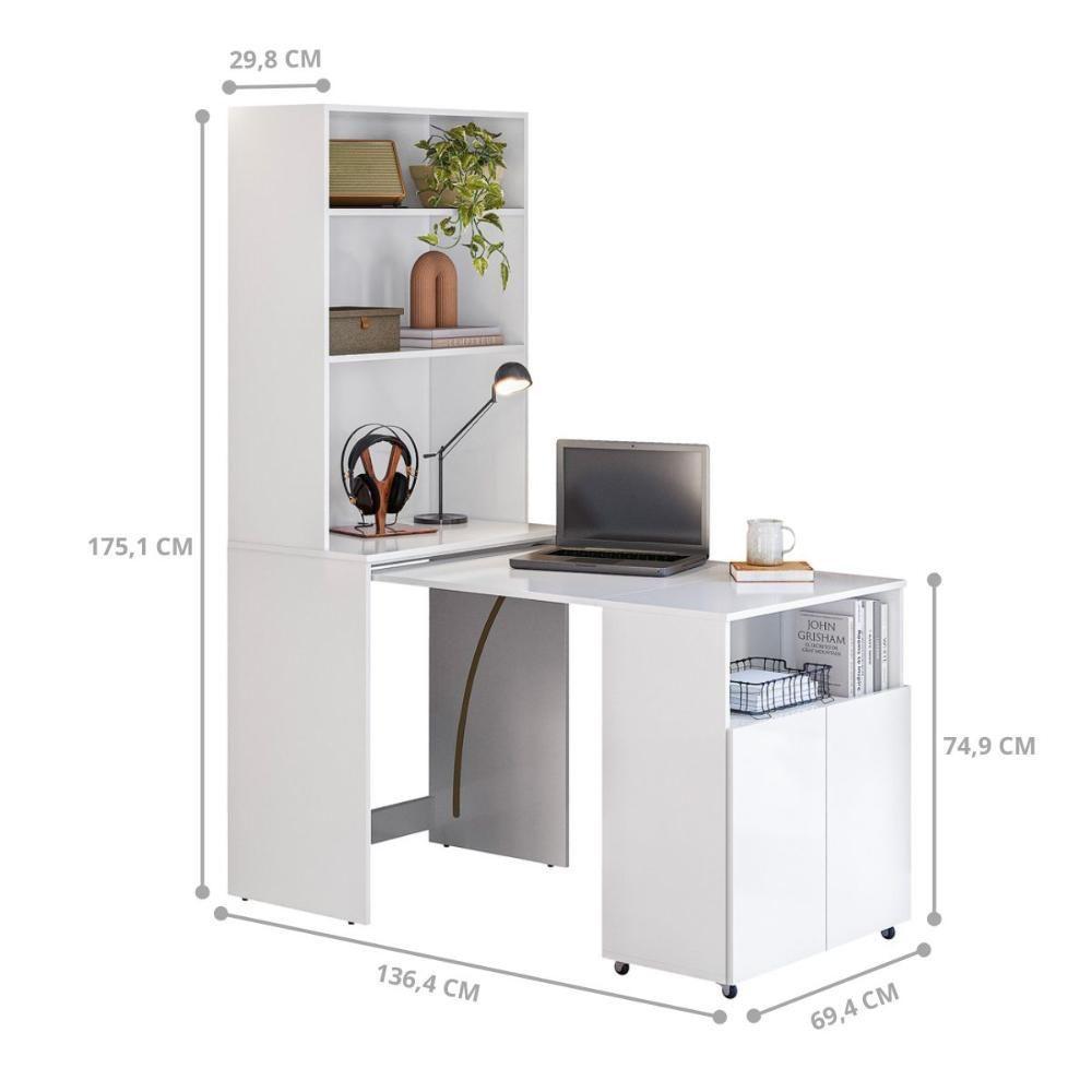 Mesa 2 Portas Para Lojas Santiago Branco - 4