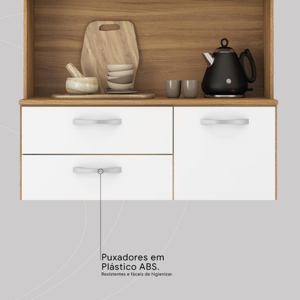Armario De Cozinha Malta Com 4 Portas E 1 Gaveta Amendola/branco - 6