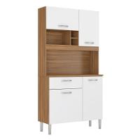 Armario De Cozinha Malta Com 4 Portas E 1 Gaveta Amendola/branco - 2