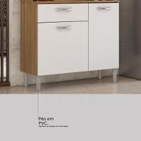 Armario De Cozinha Malta Com 4 Portas E 1 Gaveta Amendola/branco - 7