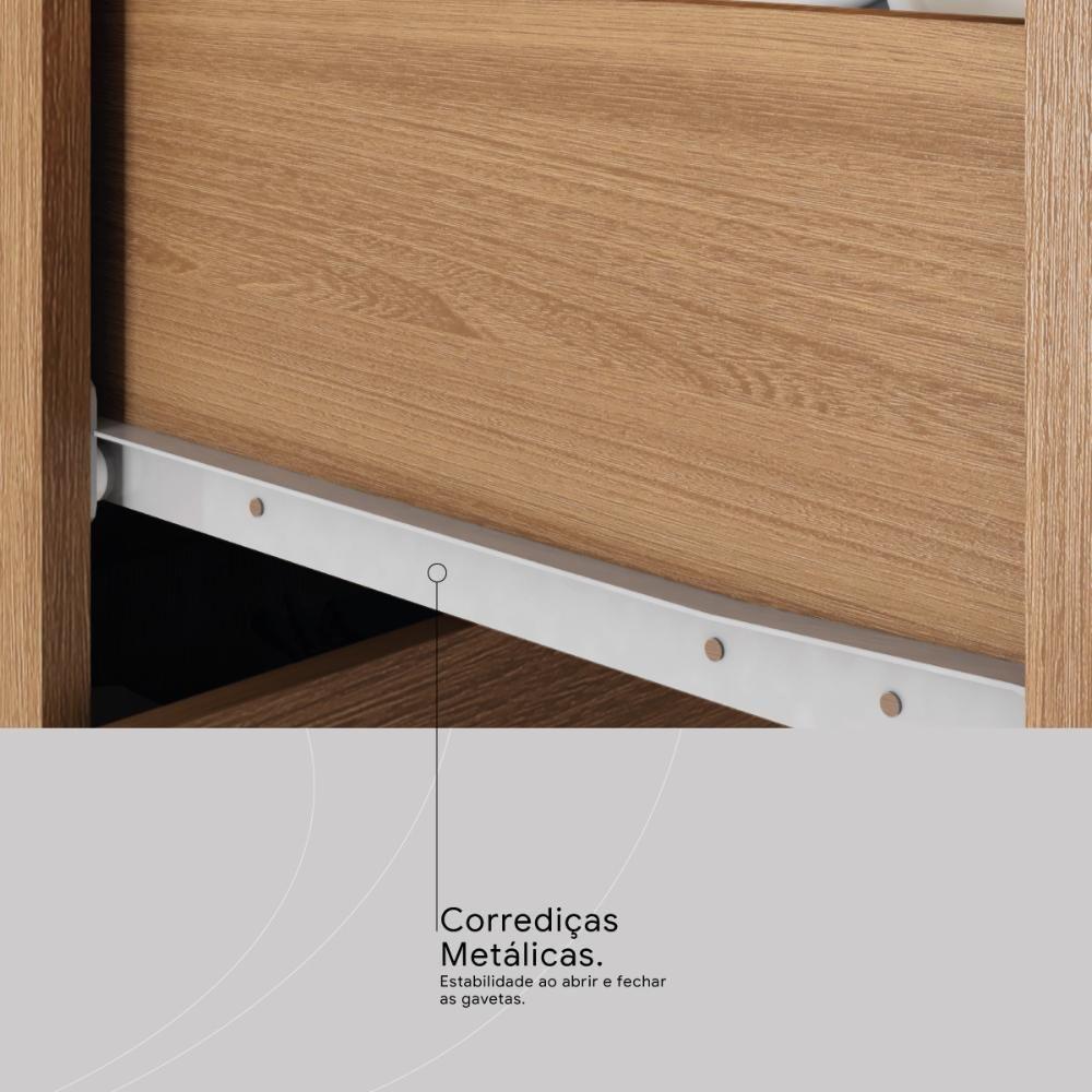 Armario De Cozinha Select Com 6 Portas E 2 Gavetas Amendola/branco - 6