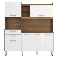 Armario De Cozinha Select Com 6 Portas E 2 Gavetas Amendola/branco - 1