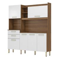 Armario De Cozinha Select Com 6 Portas E 2 Gavetas Amendola/branco - 2