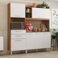 Armario De Cozinha Select Com 6 Portas E 2 Gavetas Amendola/branco - 3