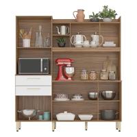 Armario De Cozinha Select Com 6 Portas E 2 Gavetas Amendola/branco