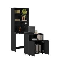 Mesa Com Estante Para Quarto Pequim Preto - 2