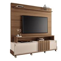 Home Painel Theater Bold Sala Tv Até 65 Polegadas Castanho/off White - 1