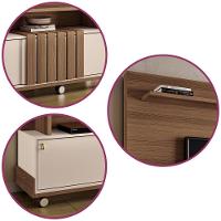 Home Painel Theater Bold Sala Tv Até 65 Polegadas Castanho/off White - 3