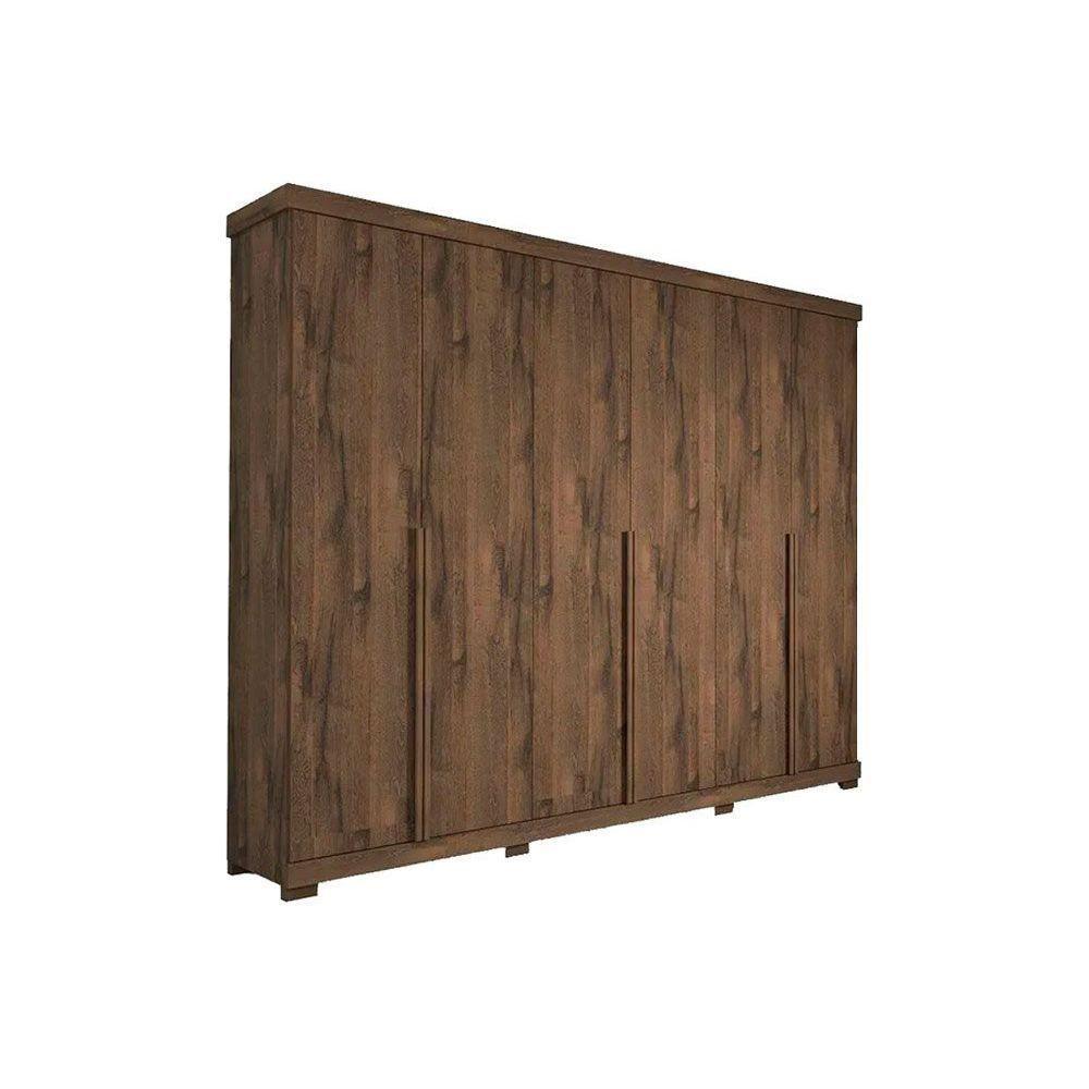 Guarda Roupa Casal 6 Portas E 6 Gavetas Com Pés Guarapari Cinamomo - Panan - 7