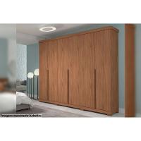 Guarda Roupa Casal 6 Portas E 6 Gavetas Com Pés Guarapari Cinamomo - Panan - 5