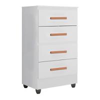 Gaveteiro 4 Gavetas Rennes Branco Brilho - 2