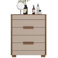 Cômoda Dhara 4 Gavetas Carvalho Fendi Moval