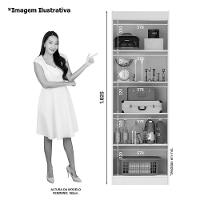 Armário Multiuso 2 Portas 4 Prateleiras Croácia Atacama/grafite - 5