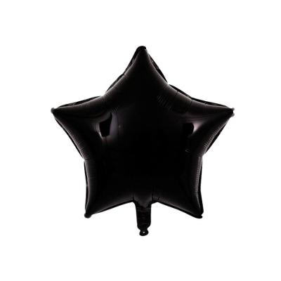 Balão Metalizado Estrela - 18 Polegadas Cor Preto