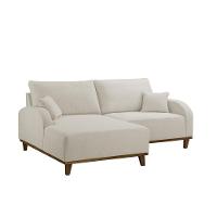 Sofá Albano Linho 185cm Chaise Lado Esquerdo Meu Sofá Online A302 Linho Branco - 2