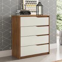 Cômoda Atria Quarto Com 4 Gavetas Amendola/off White - 2