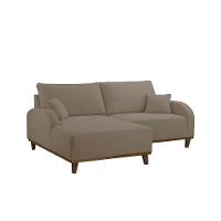 Sofá Albano Veludo 185 Chaise Lado Esquerdo Meu Sofá Online B002 Veludo Capuccino - 2