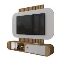 Painel Suspenso Jurere Sala Tv Até 55 Polegadas 1 Porta Cinamomo/off White - 1
